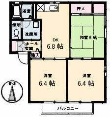 広島県安芸郡府中町山田1丁目 3DK アパート 賃貸物件詳細