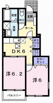 広島県呉市押込5丁目 呉駅 2DK アパート 賃貸物件詳細