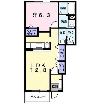 広島県呉市押込5丁目 呉駅 1LDK アパート 賃貸物件詳細