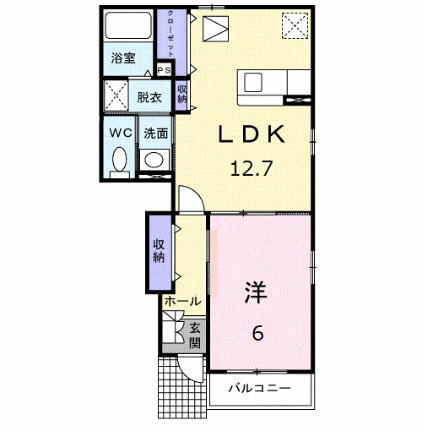 ブライトタウンＭーＩＩ 1階 1LDK 賃貸物件詳細