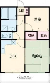 ファミール三本松 2階 2DK 賃貸物件詳細