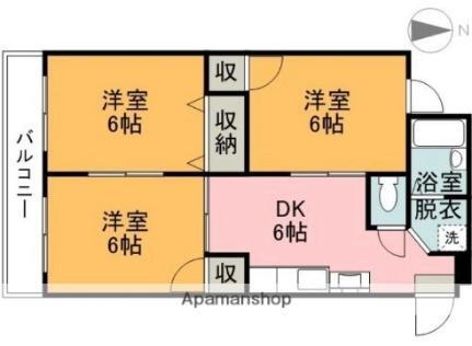 愛媛県松山市居相1丁目 3DK マンション 賃貸物件詳細