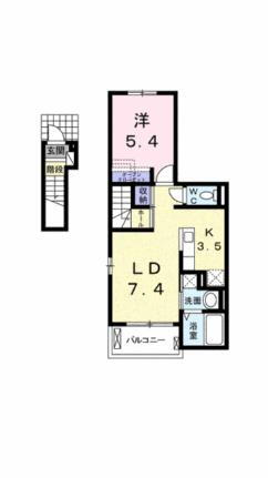 愛媛県東温市志津川南5丁目 愛大医学部南口駅 1LDK アパート 賃貸物件詳細
