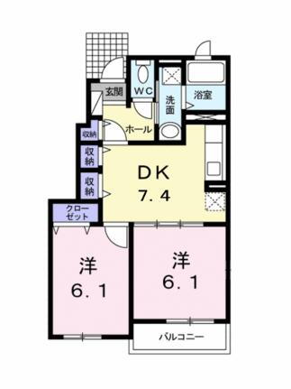 愛媛県東温市牛渕 牛渕団地前駅 2DK アパート 賃貸物件詳細