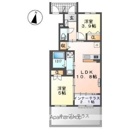 福岡県糟屋郡粕屋町仲原2丁目 原町駅 2LDK アパート 賃貸物件詳細