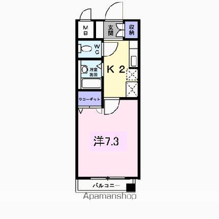 シャンテ吉塚 4階 1K 賃貸物件詳細