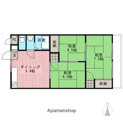 宮崎県都城市早水町 都城駅 3DK マンション 賃貸物件詳細