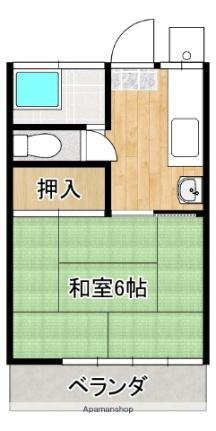誠ハイツ 2階 1K 賃貸物件詳細