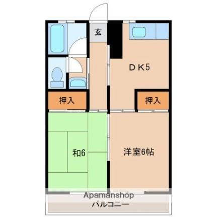 黒木コーポ 2階 2DK 賃貸物件詳細