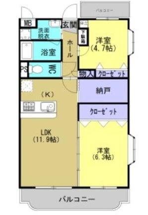 鹿児島県鹿児島市中山町 谷山駅 2LDK マンション 賃貸物件詳細