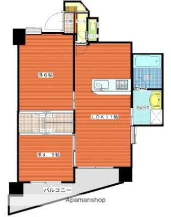 鹿児島県鹿児島市下荒田2丁目 荒田八幡駅 2LDK マンション 賃貸物件詳細