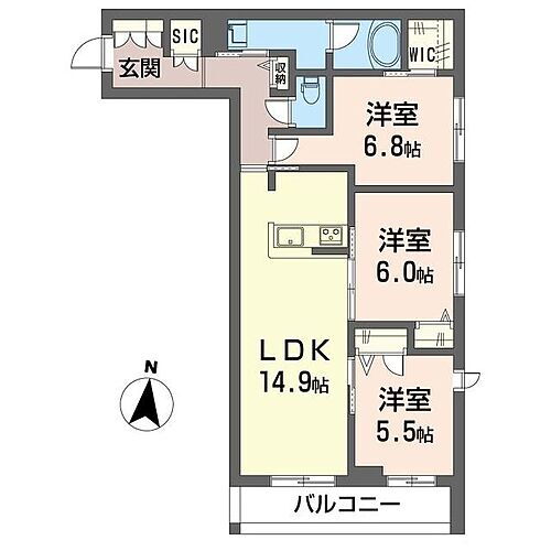 ウインド　シュピール 2階 3LDK 賃貸物件詳細