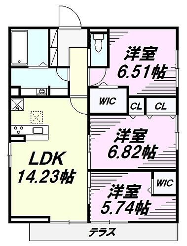 東京都八王子市上野町110-3 西八王子駅 3LDK アパート 賃貸物件詳細