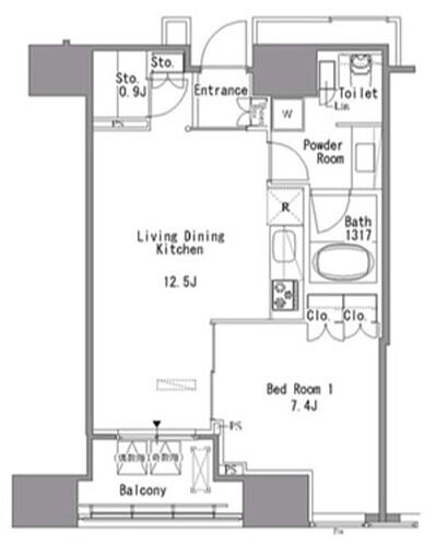 Ｗｈｉｔｅ　Ｔｏｗｅｒ　Ｈａｍａｍａｔｓｕｃｈｏ 10階 1LDK 賃貸物件詳細