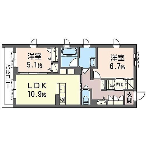 ブルー・アーパス 2階 2LDK 賃貸物件詳細