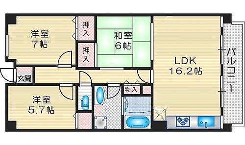 大阪府吹田市千里山西4丁目37-7 緑地公園駅 3LDK マンション 賃貸物件詳細