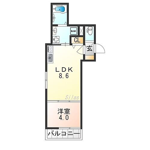 Ｃａｓａ　ｄｅｌ　Ｓｏｌ　ＩＩＩ 1階 1LDK 賃貸物件詳細