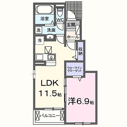大阪府岸和田市下池田町2丁目 久米田駅 1LDK アパート 賃貸物件詳細