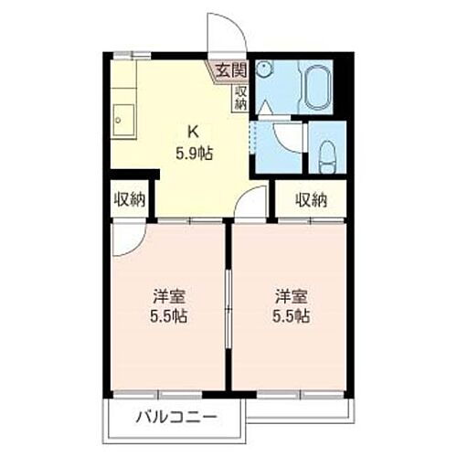 埼玉県さいたま市北区吉野町1丁目430-4 宮原駅 2K アパート 賃貸物件詳細