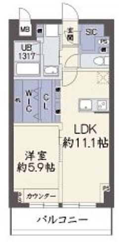 グランフォルテ田川 1階 1LDK 賃貸物件詳細