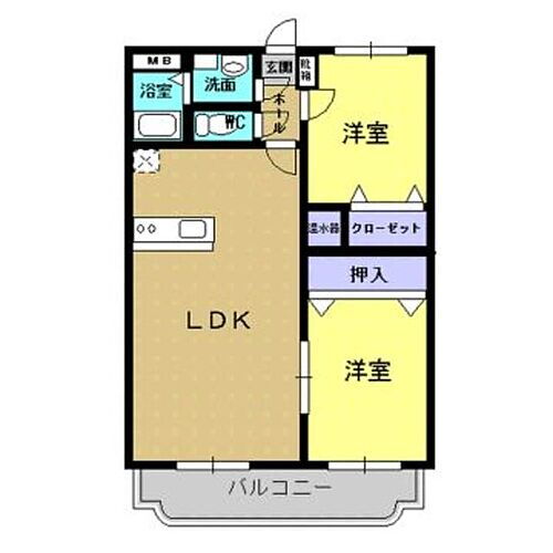 ＨＡＰＰＩＮＥＳＳ（ハピネス） 2階 2LDK 賃貸物件詳細