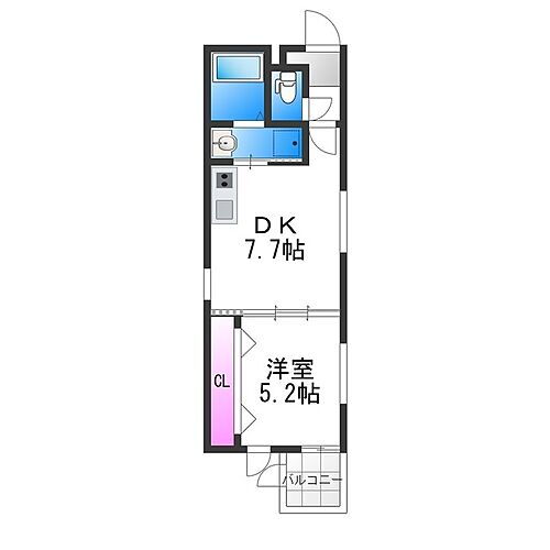 万代東マンション 4階 1DK 賃貸物件詳細