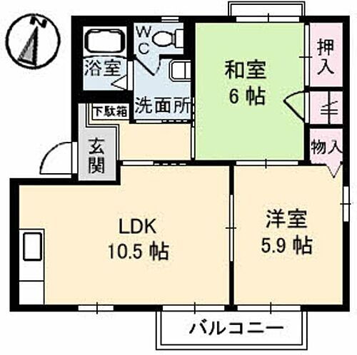 愛媛県新居浜市沢津町3丁目1-21 2LDK アパート 賃貸物件詳細