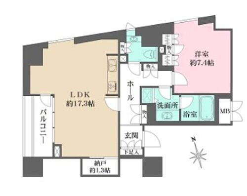 東京都港区芝3丁目 芝公園駅 1LDK マンション 賃貸物件詳細