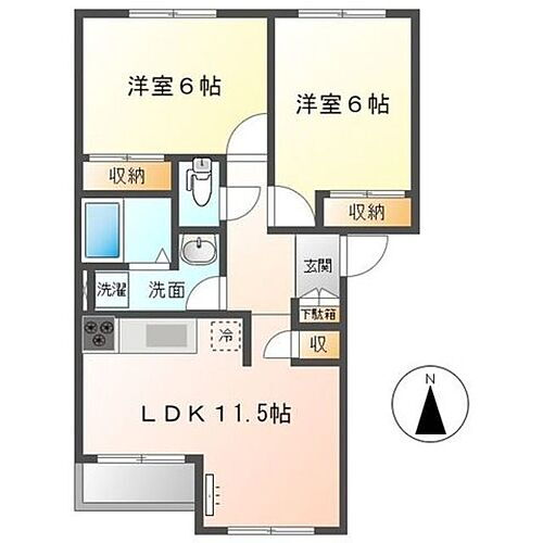 ドリームハイツ 1階 2LDK 賃貸物件詳細