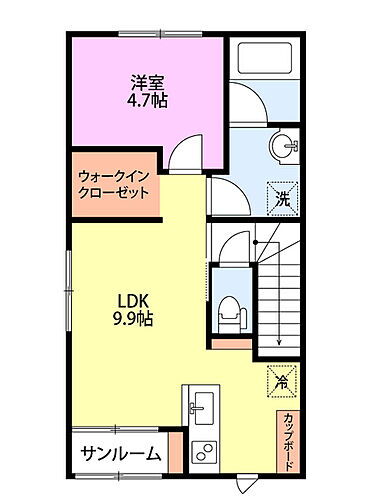 ＡＺＵＲＥ　（アズール） 2階 1LDK 賃貸物件詳細