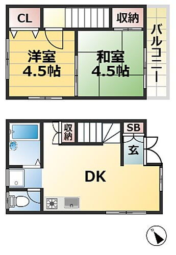 兵庫県神戸市長田区房王寺町4丁目 長田駅 2DK アパート 賃貸物件詳細