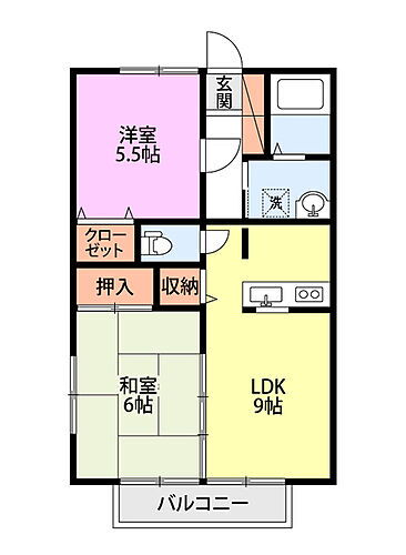 シャインカーサローレル 1階 2LDK 賃貸物件詳細