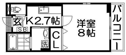 大阪府枚方市山之上2丁目 枚方市駅 1K アパート 賃貸物件詳細