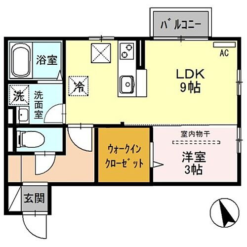 新潟県新潟市東区寺山2丁目4-15-3 新潟駅 1LDK アパート 賃貸物件詳細