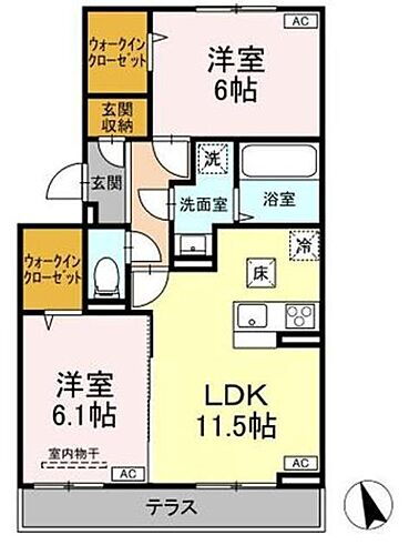 東京都多摩市和田2118-1 松が谷駅 2LDK アパート 賃貸物件詳細
