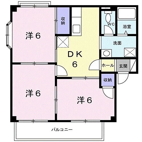 和歌山県和歌山市園部 六十谷駅 3DK アパート 賃貸物件詳細