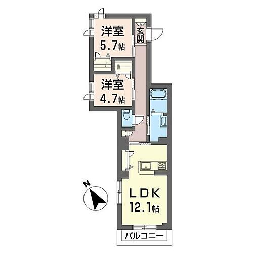 セントリビエ 2階 2LDK 賃貸物件詳細