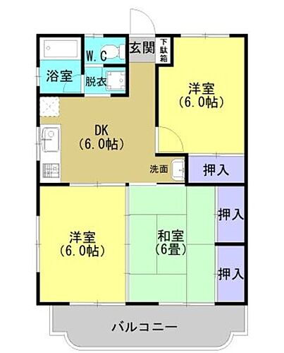 リリィハイツ 3階 3DK 賃貸物件詳細