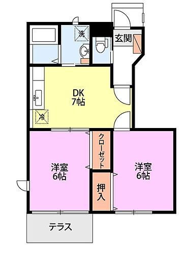 新潟県新潟市北区川西1丁目10-1 豊栄駅 2DK アパート 賃貸物件詳細