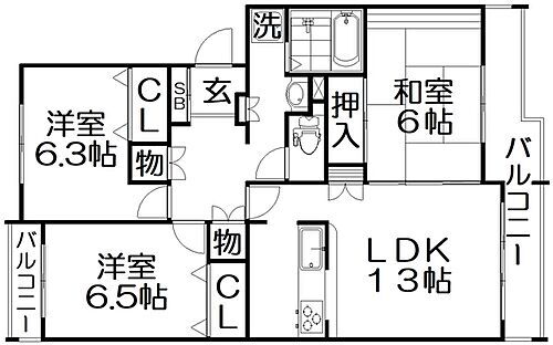 大阪府枚方市東香里1丁目 星田駅 3LDK マンション 賃貸物件詳細