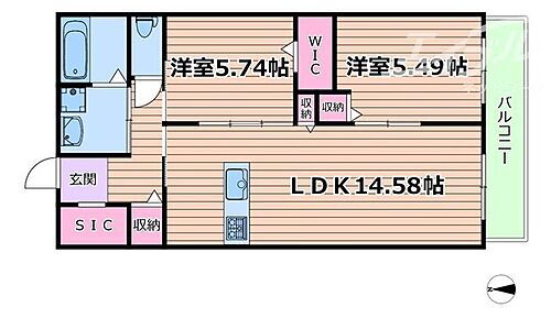 茨木市蔵垣内３丁目共同住宅 2階 2LDK 賃貸物件詳細