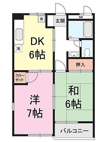 新潟県新潟市江南区五月町1丁目4-26 亀田駅 2DK アパート 賃貸物件詳細