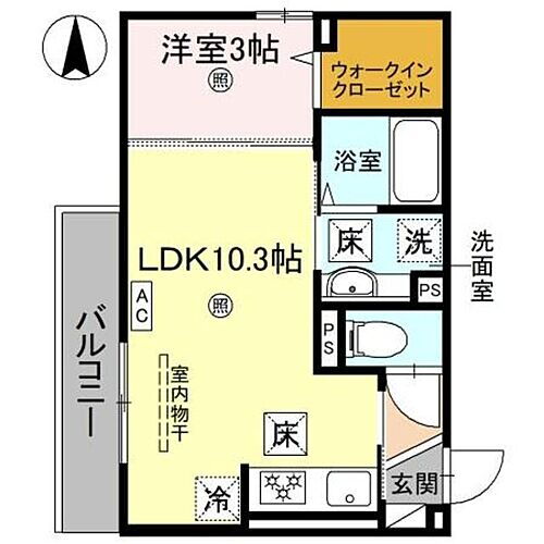 和歌山県和歌山市納定 和歌山駅 1LDK アパート 賃貸物件詳細