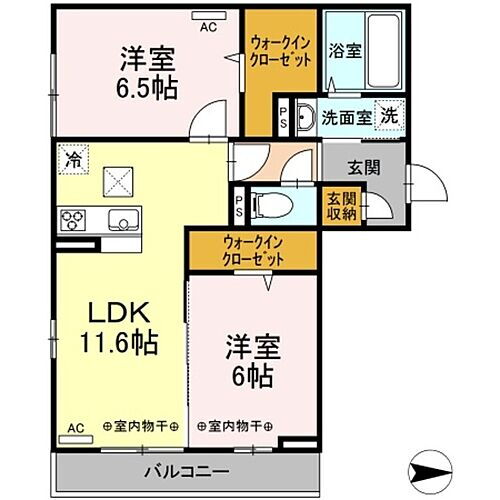 新潟県新潟市中央区姥ケ山1丁目6-11 新潟駅 2LDK アパート 賃貸物件詳細