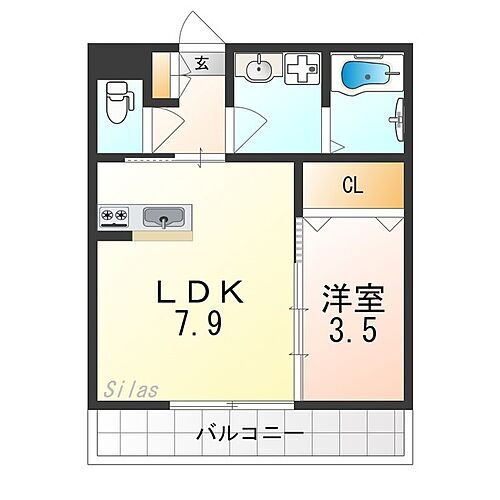 大阪府堺市堺区石津町2丁 石津川駅 1LDK アパート 賃貸物件詳細
