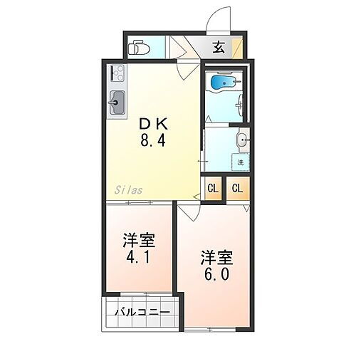大阪府大阪市東住吉区矢田1丁目 矢田駅 2DK アパート 賃貸物件詳細