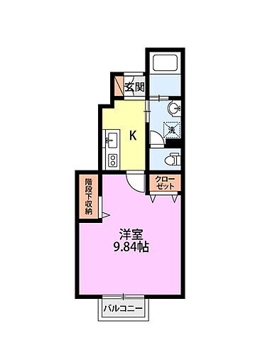 新潟県新潟市江南区亀田四ツ興野2丁目2-30 亀田駅 1K アパート 賃貸物件詳細