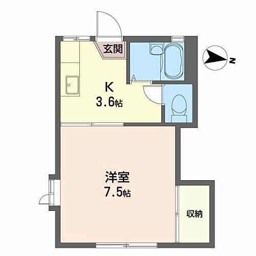フラッツＡ 1階 1K 賃貸物件詳細