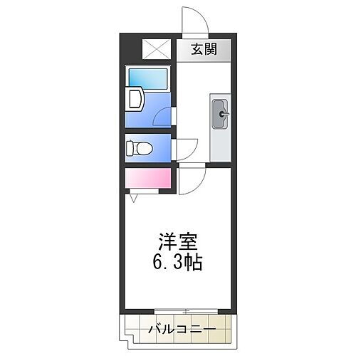 プリミエール白鷺 3階 1K 賃貸物件詳細