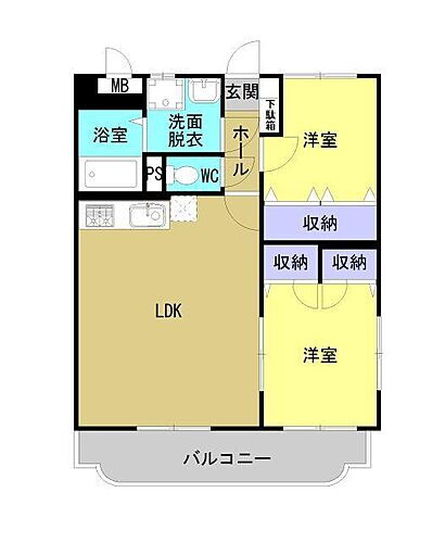 島根県益田市かもしま東町 益田駅 2LDK マンション 賃貸物件詳細